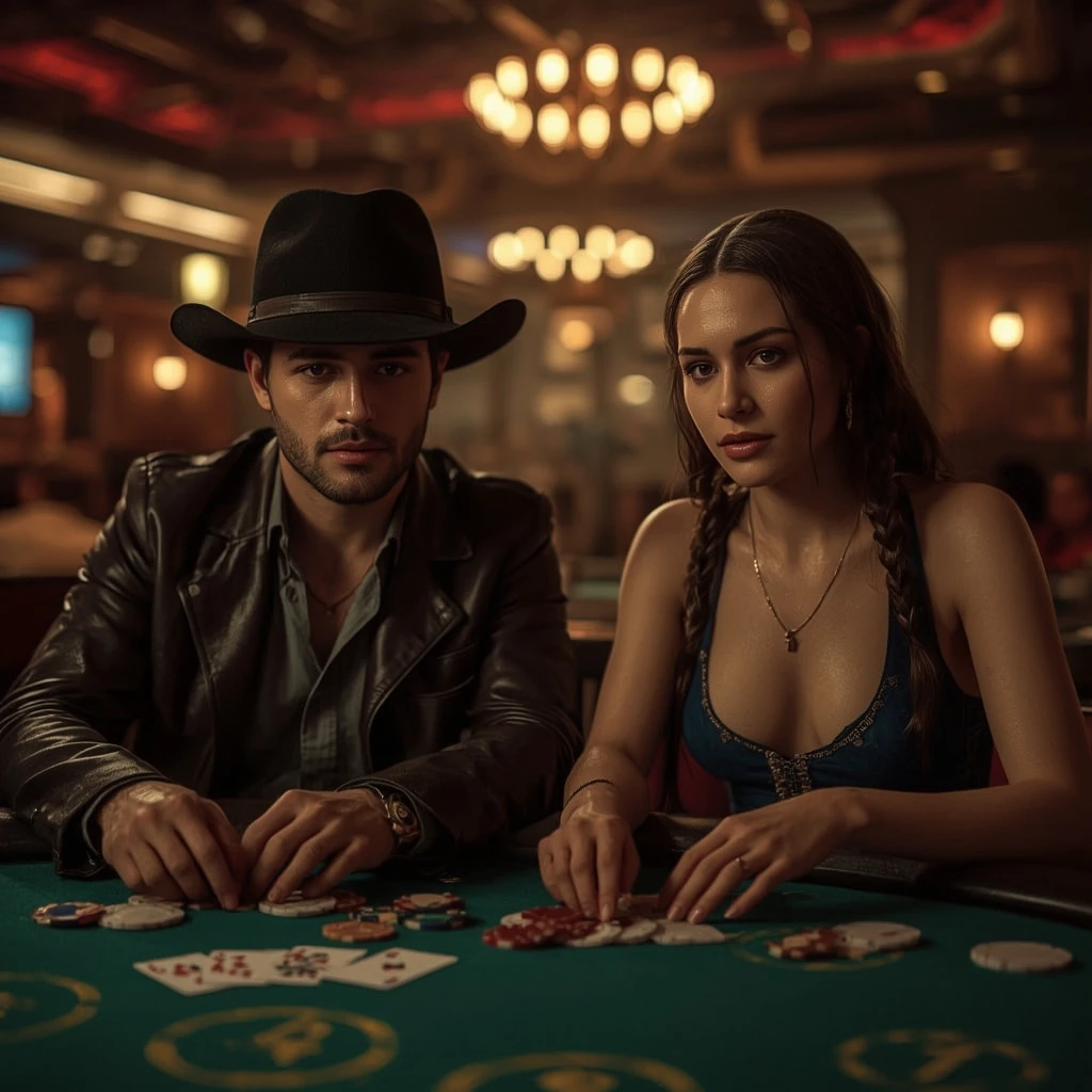 photo de deux joueurs de poker AlfCasino