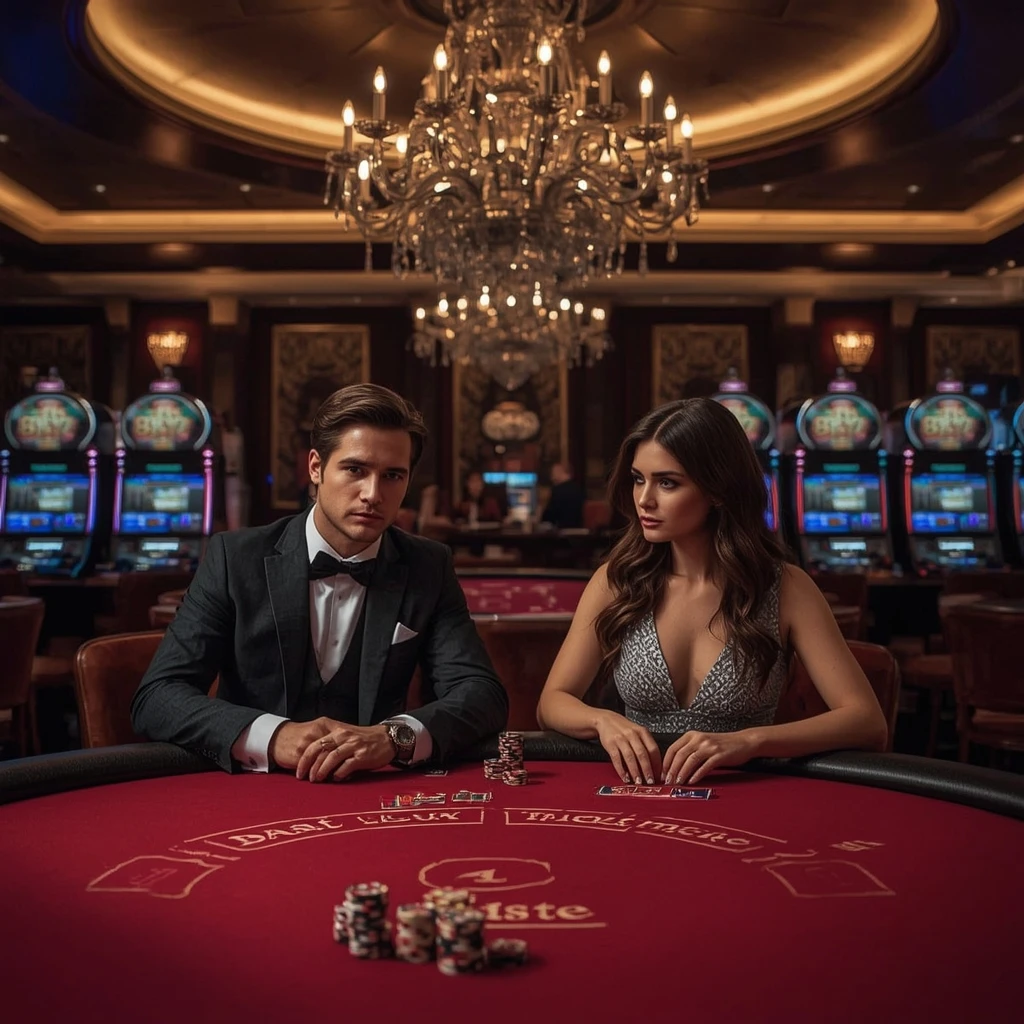 Deux joueurs de poker dans un AlfCasino
